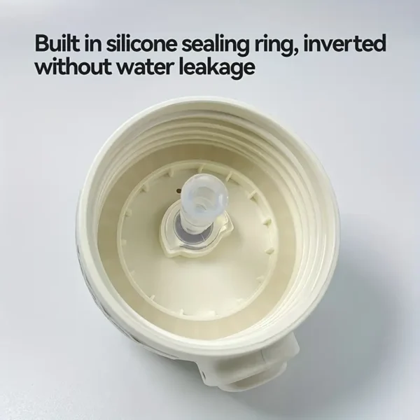 Transparent Sports Water Bottle with Straw