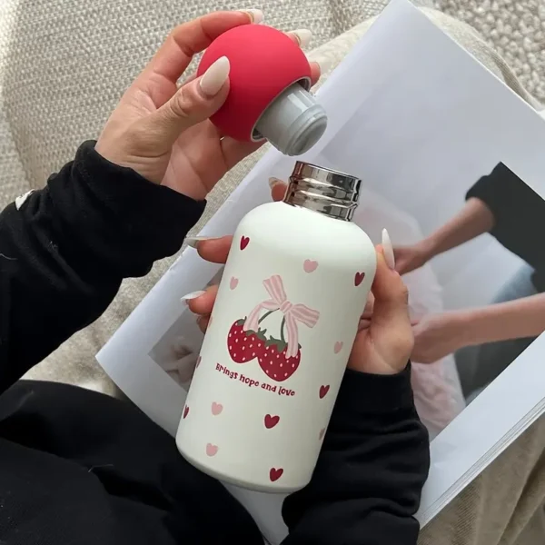 Strawberry Love Insulated Stainless Steel Water Bottle
