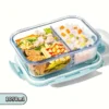 Versatile High Borosilicate Glass Lunch Box