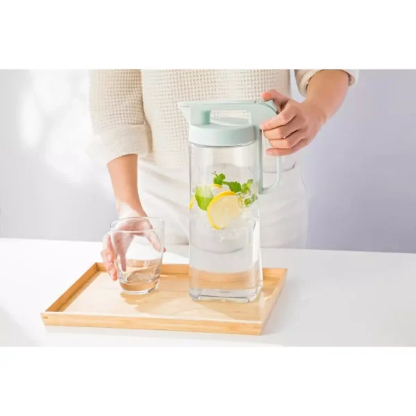 Water Jar Plastic Pitcher with Locking Lid